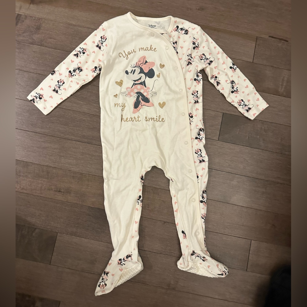 🌟 Disney - 4 Piece Minnie Sleepwear Set - 12 to 18 Months 🌟 - Picture 2 of 11